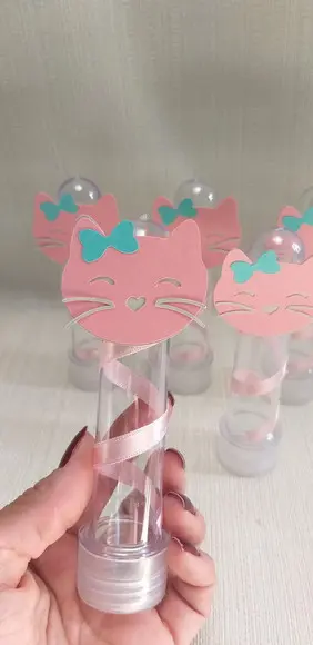 Tubete Gatinho com Lacinho