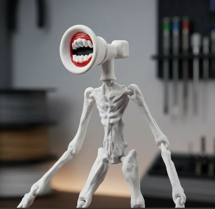 Enfeite Mamãe Siren Head - Mother Megaphone - Decorativo 3D Arti