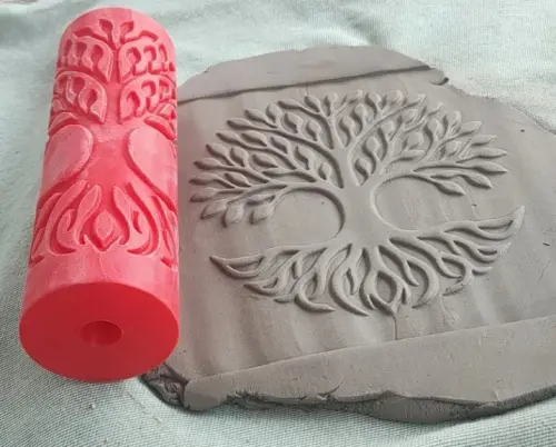 Rolo para fazer Textura em Argila ou Biscuit Árvore Da Vida