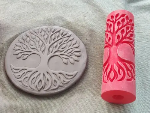 Rolo para fazer Textura em Argila ou Biscuit Árvore Da Vida