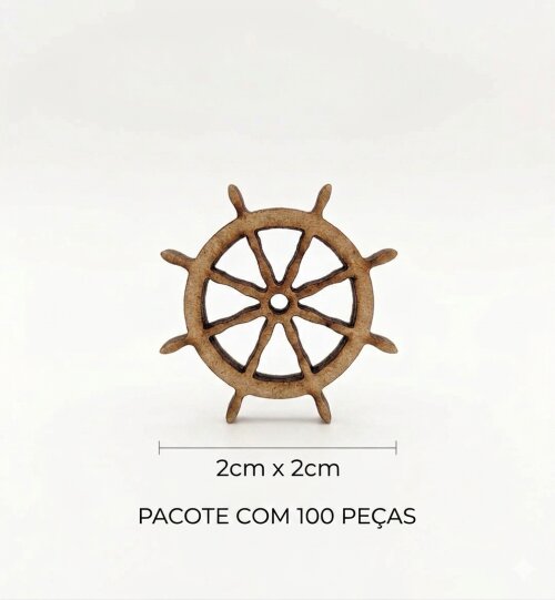 Aplique ancora MDF 2cm Pacote com 100 peças