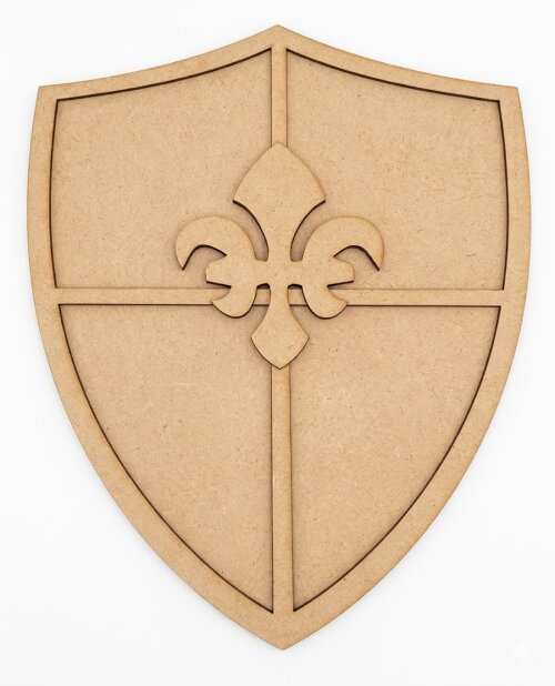 Escudo medieval em mdf- 40 cm