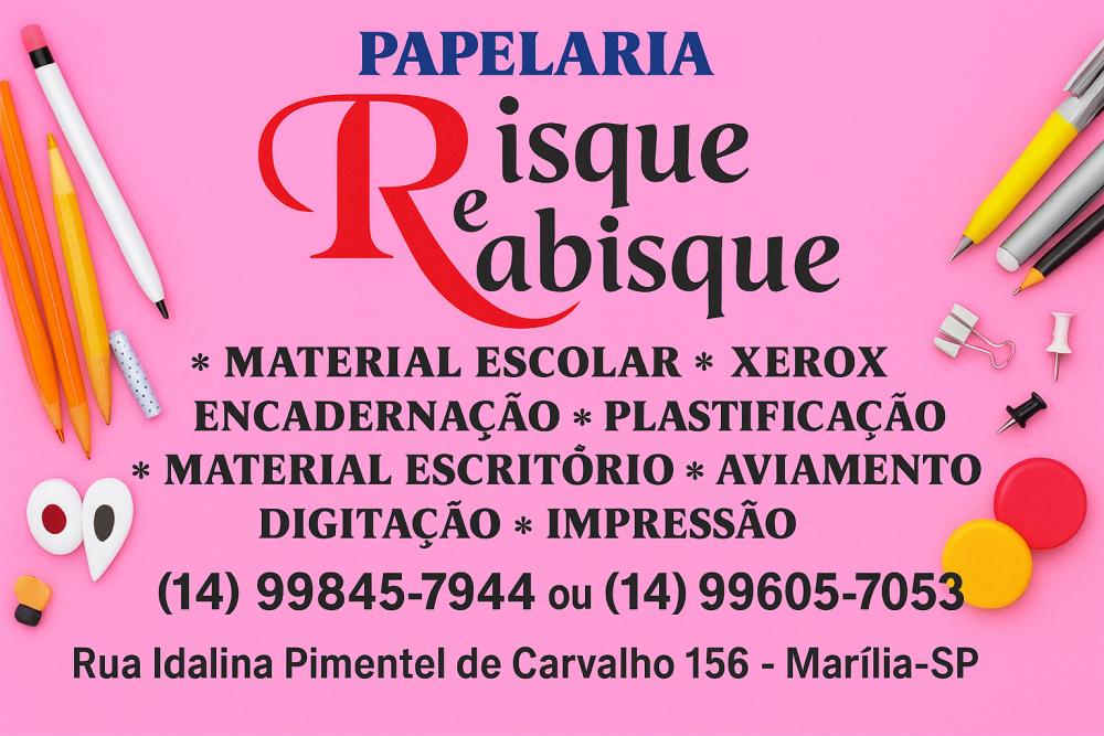 Papelaria risque e rabisque