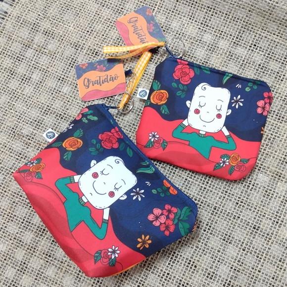 Kit Necessaire e Porta Moedas Gratidão