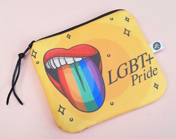 Porta Moedas em Tecido Estampa Lgbt+ Pride