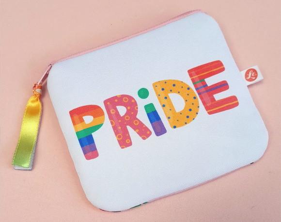 Porta Moedas em Tecido Estampa Pride