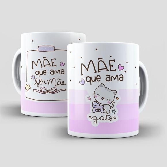 Caneca Mãe Que Ama Gato