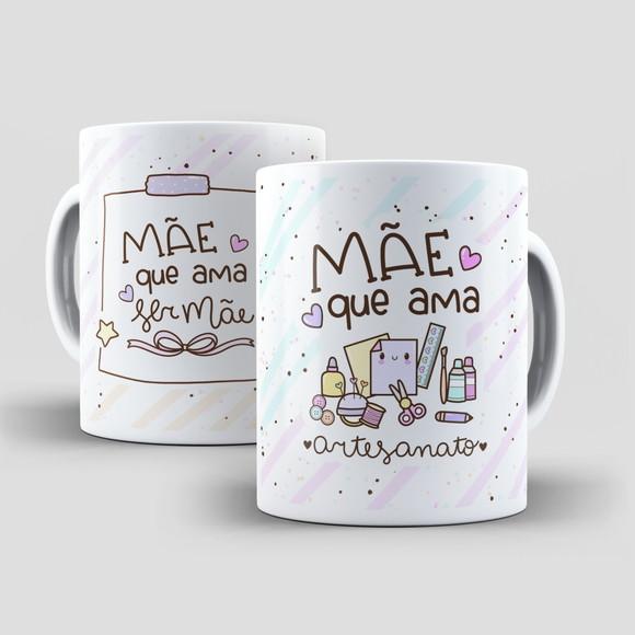 Caneca Mãe Que Ama Artesanato