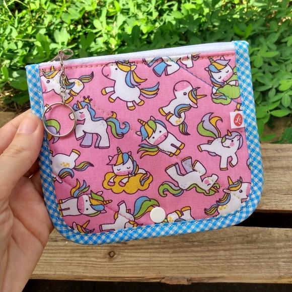 Porta Moedas Duplo Unicórnios