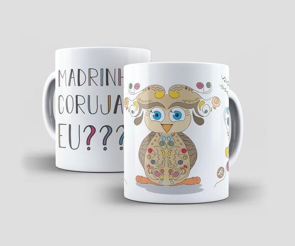 Caneca Madrinha Coruja