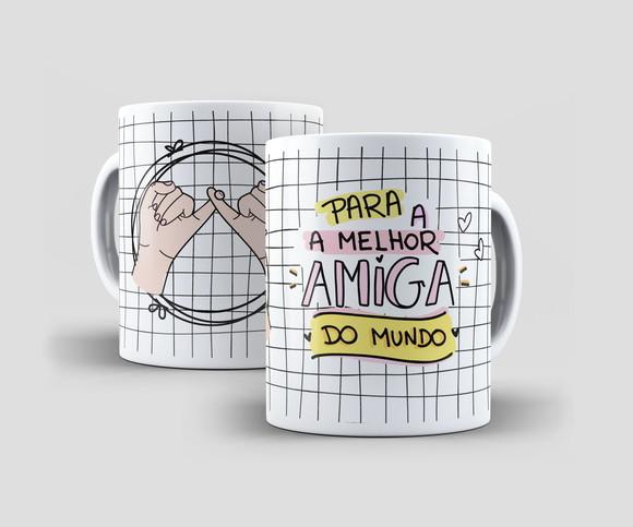 Caneca - Amigas - Melhor Amiga do Mundo