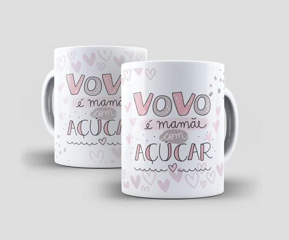 Caneca - Vovó É Mamãe com Açúcar