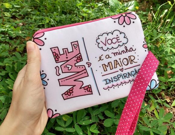 Necessaire em Tecido Personalizada Mãe