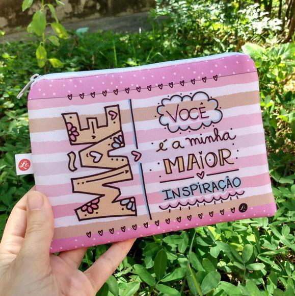 Necessaire em Tecido Personalizada Mãe