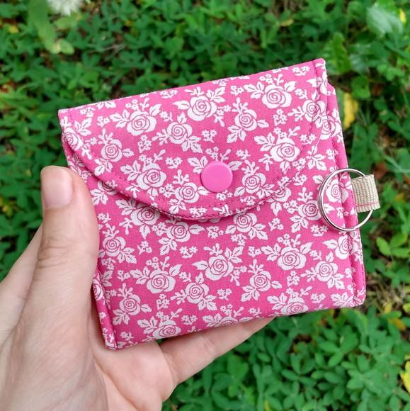 Mini Porta Moedas Rosas