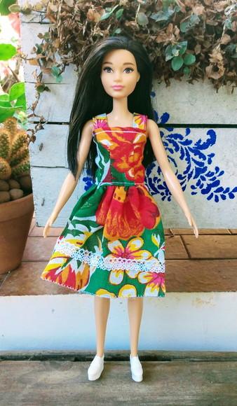 Vestido Barbie - Floral Chita