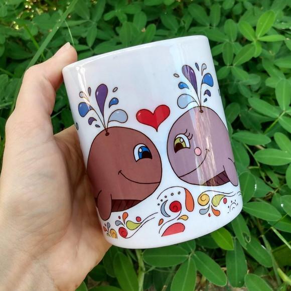 Caneca Casal de Baleinhas