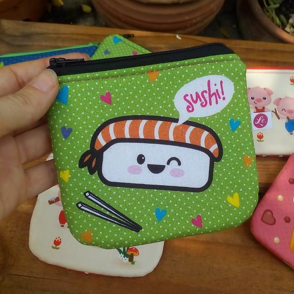 Porta Moedas em Tecido - Sushi (meia Tigela)