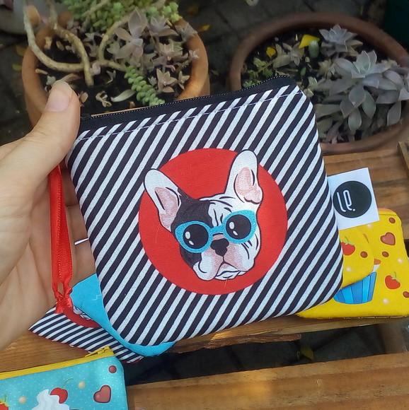 Porta Moedas em Tecido - Cachorrinho (meia Tigela)