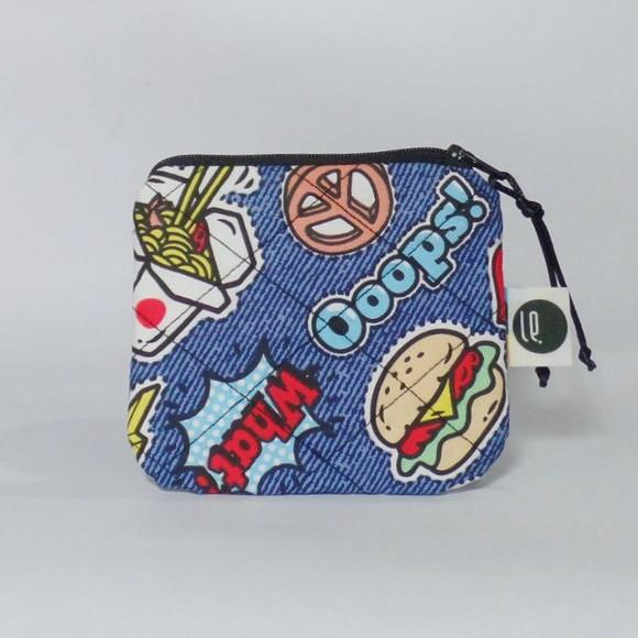 Porta Moedas Pop Art Jeans