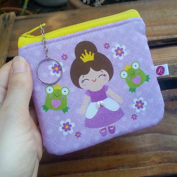Porta Moedas a Princesa e o Sapo (meia Tigela)
