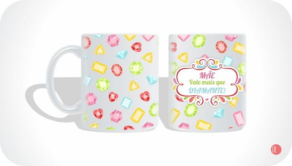 Caneca Mãe Vale Mais Que Diamante