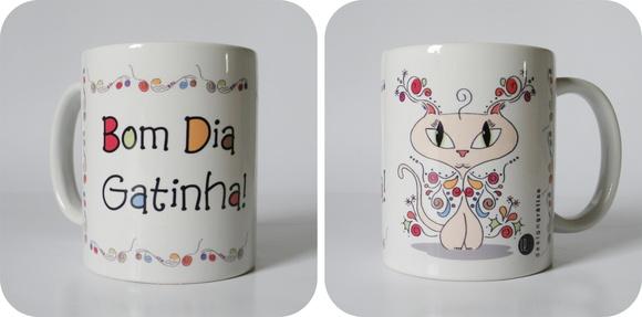 Caneca Bom Dia Gatinha | Francisca