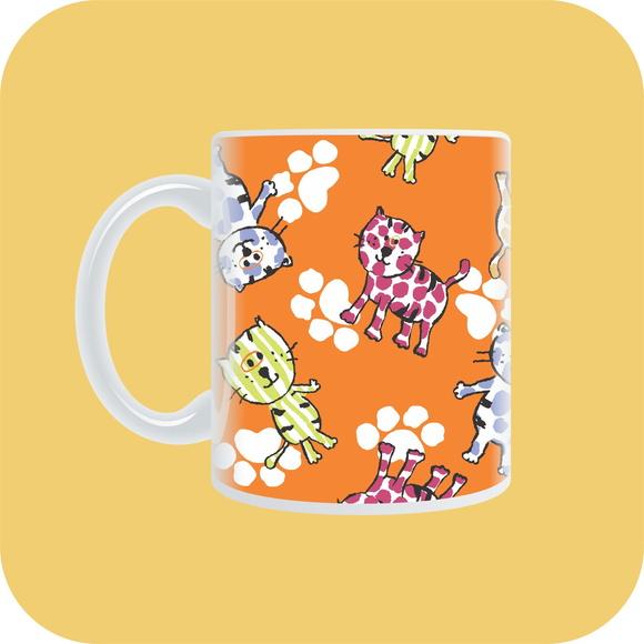 Caneca Gatinhos | Laranja