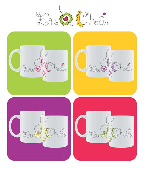 Conjunto de Canecas Eu S2 Chá