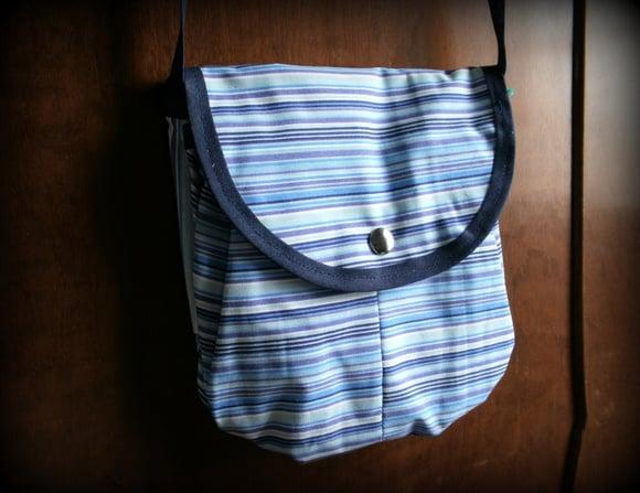 Bolsa Listrada Azul