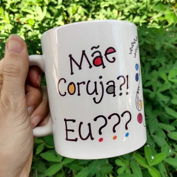 Caneca Mãe Coruja .vovó, Tia ou Madrinha