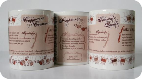 Canecas Receitas com Café