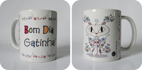 Caneca Bom Dia Gatinha | Mell