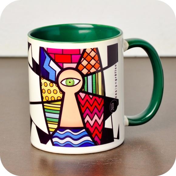 Caneca Através do Olho de um Gato