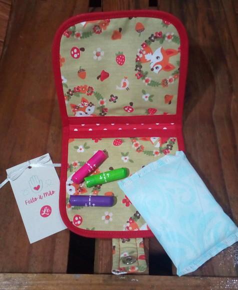 Porta Absorvente e Remédios em Tecido: Organize sua Bolsa