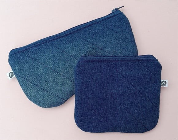Conjunto em Jeans - Porta Óculos + Porta Moedas