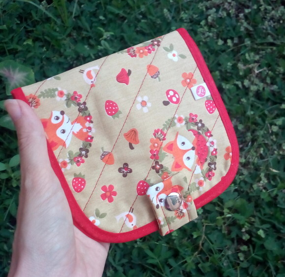 Porta Absorventes em Tecido Estampa Raposa