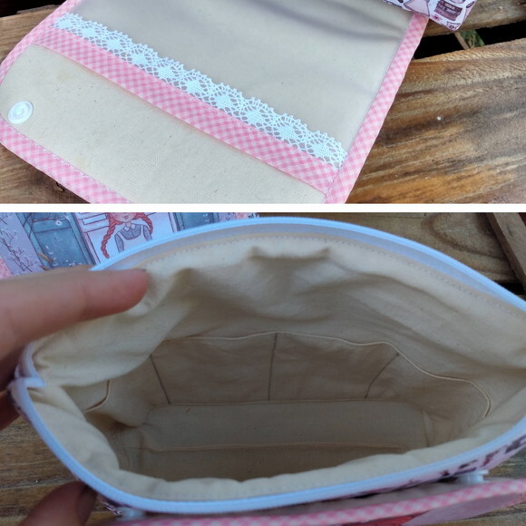 Necessaire Farmacinha em Tecido Estampa Anne