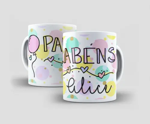 Caneca - Parabéns! (personalizada com Nome)