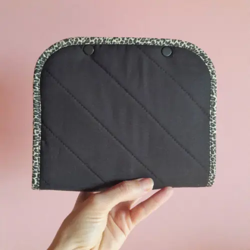 Necessaire Organizadora em Tecido Preta Onça