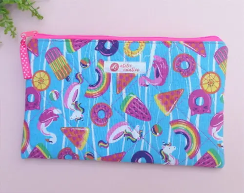 Necessaire em Tecido Estampa Verão