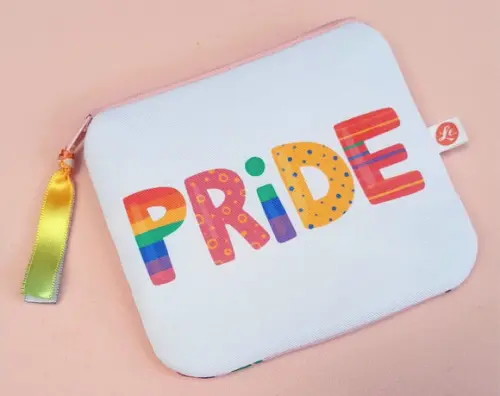 Porta Moedas em Tecido Estampa Pride