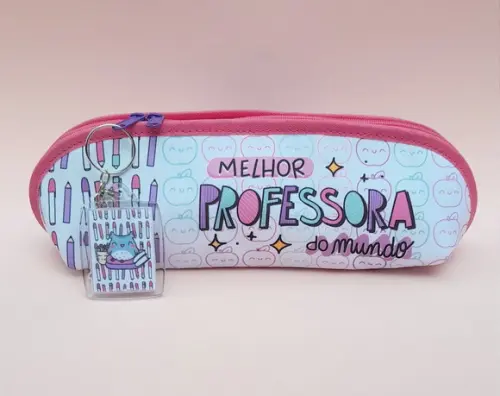 Estojo em Tecido Personalizado com Estampa Melhor Professora