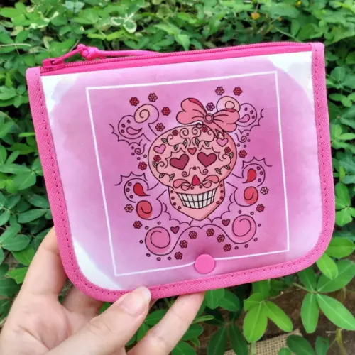 Porta Moedas Duplo Caveirinhas