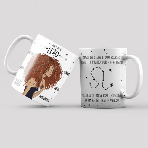 Caneca - Signos - Ela É de Leão 2