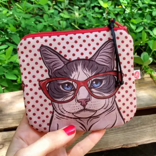 Porta Moedas Gata Clotilde