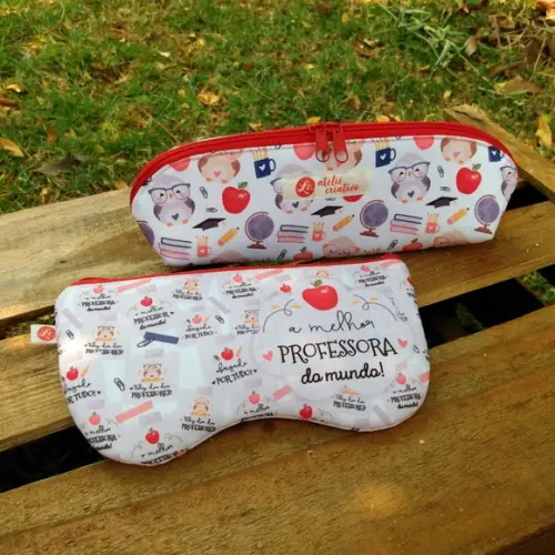 Kit Estojo + Porta Óculos | Dia dos Professores