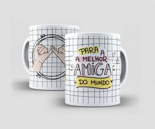 Caneca - Amigas - Melhor Amiga do Mundo