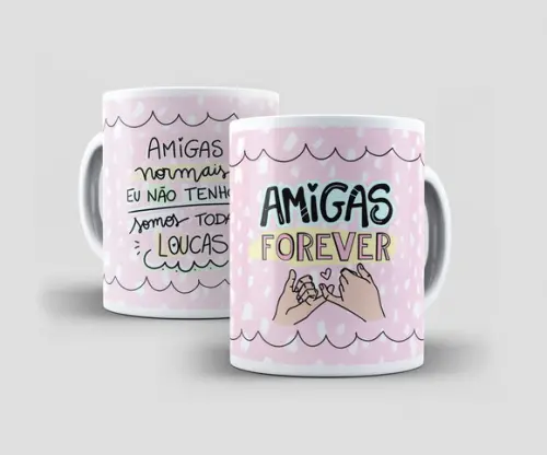 Caneca - Amigas - Amigas Forever