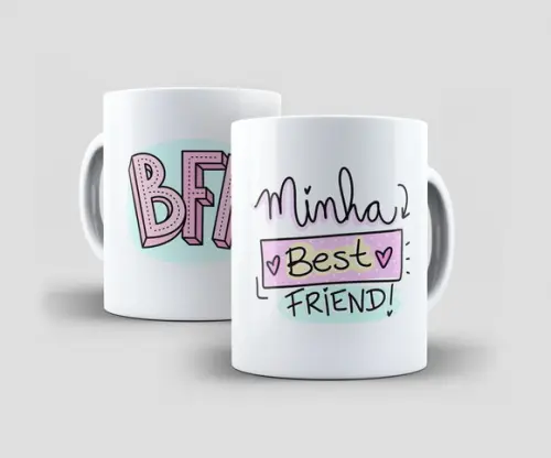 Caneca - Amigas - Minha Best Friend
